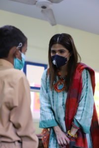 Ayesha Omar visits a TCF school in Garden East Karachi