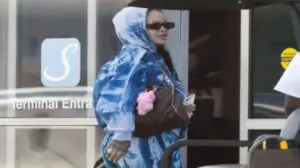 rihanna with labubu